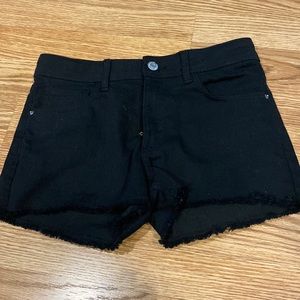 Black Jean shorts
